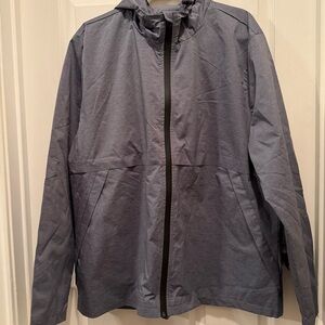 Peak Velocity men’s wind breaker/rain jacket dark gray size XXL zip up